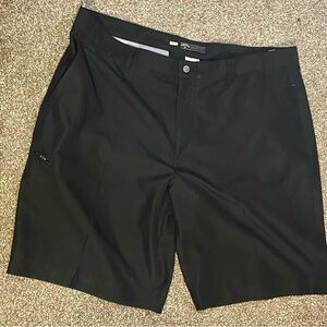 Callaway Shorts Men's Sz 40 Black Casual Flat Front Outdoors Cargo Golf Sports